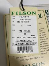 極美品 フィルソン マッキーノクルーザー ジャケット 米国製 36 グレー ブラック 廃色 FILSON MADE IN USA ウール ジャケット FSJ1110_画像9