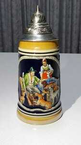  Europe Via mug beer mug ceramics collection Germany made Vintage Western-style tableware 