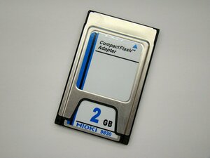 HIOKI day .PC card 9830 2GB CF card CompactFlash memory card used 