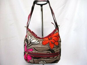 [O969] SOAR SOLE/SOA SOUL ◇ Goburan Semi -Shoulder Bag Brat Flower Pattern, сделанный в Японии W31CM