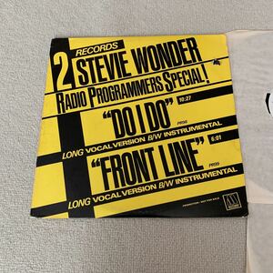 Stevie Wonder Do I Do / Front Line promo US 12