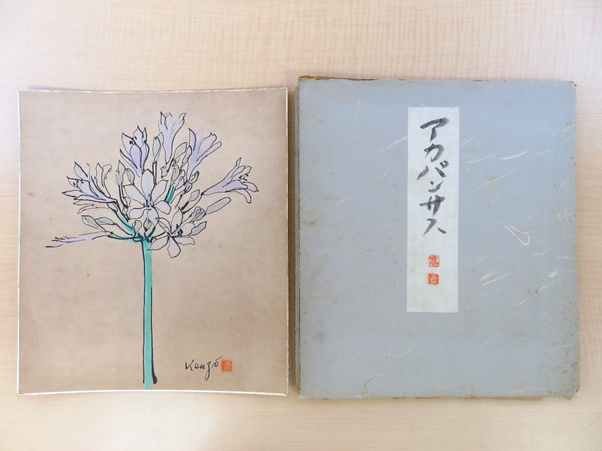 Kenzo Miyawaki's hand-drawn painting Akapanthus (guaranteed authenticity), with self-titled book, graduate of Tokyo School of Fine Arts, member of Kofukai, Western-style painter, artwork, painting, others