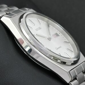 【SEIKO】セイコー Chronos Analog QUARTZ 34mm Day/Date 5H23-7060 Silver Dial 動作品 電池交換済の画像4