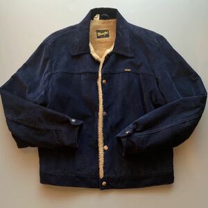  оригинал USA Vintage Wrangler 70s Sherpa-Lined Corduroy Jacket / 70 годы боа вельвет жакет Tracker ланч 60s80s