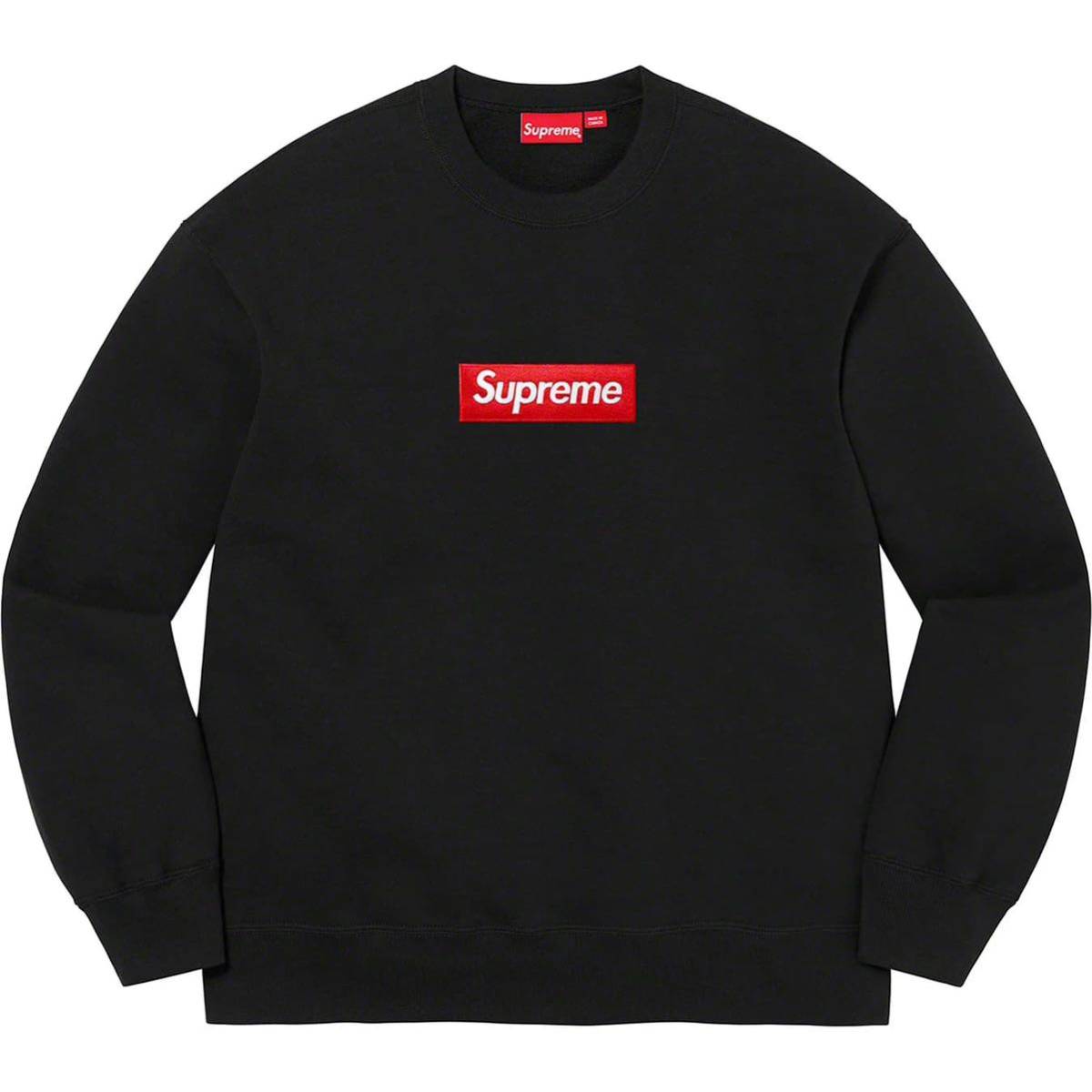 22AW supreme box logo crew neck 黒 Mサイズ｜Yahoo!フリマ（旧PayPay