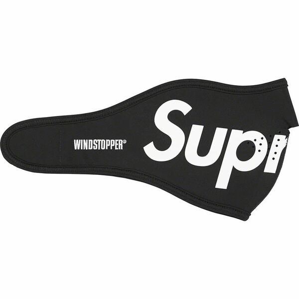 送料無料 黒 Supreme WINDSTOPPER Facemask Black box logo シュプリーム ウインドストッパー フェイスマスク ボックスロゴ 22FW 新品