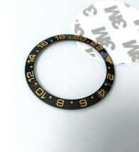 腕時計 修理交換用 社外部品 セラミック ベゼル インサート ブラック×ゴールド(オレンジ) 【対応】ロレックス GMTマスター 116710 Rolex_画像3