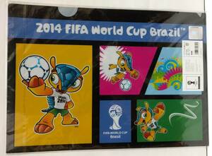 クリアファイル　2枚　FIFA　ワールドカップ　ブラジル　2014　サッカー