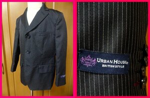  бесплатная доставка * tailored jacket 110cm чёрный × маленький полоса 3B URBAN HOUSE формальный входить . тип / презентация / церемония окончания / свадьба .../ Event 