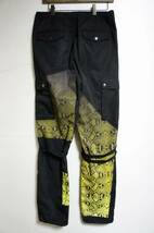 美品 正規 ROGIC ロジック GRADATION PYTHON NYLON BONTAGE PANTS ボンテージ パンツ トラック カーゴ イージー パイソン 黒S 本物1126M_画像2