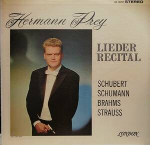 輸入LP盤 ヘルマン・プライ/エンゲル 　Schubet「魔王」Schumann「私のバラ」Brahms「子守歌」R.Strauss「セレナード」