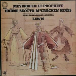 輸入LP盤 ホーン,スコット,マクラッケン&ハインズ/ヘンリー・ルイス/Royal Phil 　Meyerbeer 「予言者」(4LP)