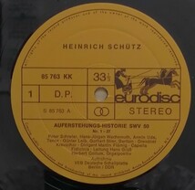 輸入LP盤 ペーター・シュライヤー/マルティン・フレーミッヒ/Dresden Kreuzchor　 Schutz「復活祭オラトリオ」_画像2