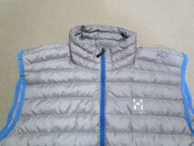 超特価!保温性抜群!即決!HAGLOFS ホグロフス メンズ ダウンベスト シルバー系グレー size S_画像4