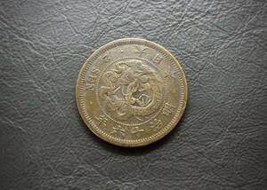 明治16年　竜2銭青銅貨 送料無料 （15259）古銭 骨董　アンティーク　日本 貨幣　菊の紋章 お宝