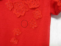 アルマーニ コレツィオーニ ARMANI COLLEZIONI 半袖 ニット セーター 赤 40 yg2664_画像2