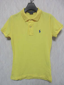  Ralph Lauren RALPH LAUREN polo-shirt with short sleeves THE SKINNY POLO yellow color yellow XS yg2700