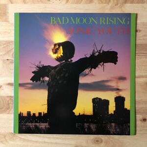 LP SONIC YOUTH/BAD MOON RISING[UKオリジナル:初年度'85年PRESS:インサート:元々の紙スリーヴ付き:LYDIA LUNCH参加/DEATH VALLEY69収録!!]