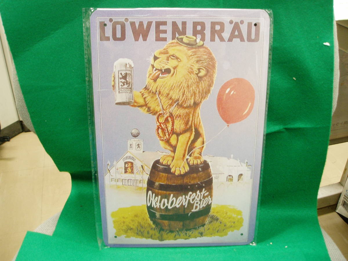 高評価の贈り物 LOWENBRAU ローベンブロイ 吊り看板 ディスプレイ
