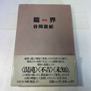 221207♪M24♪送料無料★歌集 臨界 谷岡亜紀 雁書館 1993年★短歌