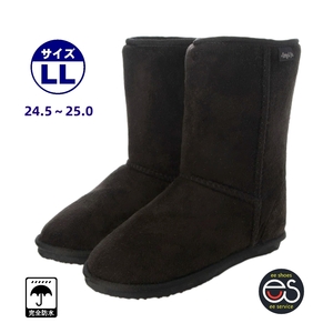 * новый товар *[22652_BLACK_LL (24.5~25.0)] женский защищающий от холода ботинки мутон ботинки защищающий от холода & водонепроницаемый &. скользить длинный длина сложенный холод земля соответствует высокое качество 