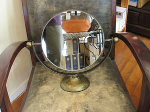 *DULTON ( Dulton ) table top mirror round TABLE TOP MIRROR ROUND* desk mirror . mirror antique style 