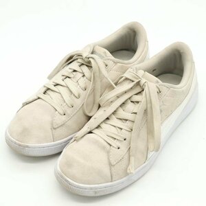  Puma sneakers Vicky V2 369725-05 low cut shoes shoes lady's 23.5cm size beige PUMA