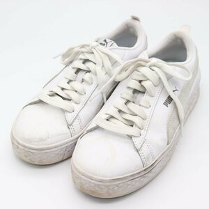 Puma sneakers platform L 366487-06 low cut shoes shoes white lady's 23.5cm size white PUMA