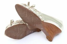 コムサ デ モード ウェッジソールパンプス オープントゥ リボン レザー シューズ 靴 レディース 23cmサイズ ゴールド COMMECADUMODE_画像5