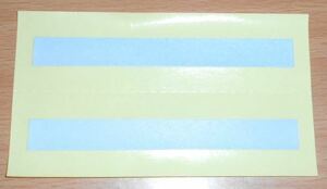  trim paper blue color 2 sheets used unused 