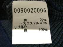 ☆微難有☆アバハウス☆ABAHOUSE☆ストレッチ　ワッフルニット 長袖ポロシャツ ハーフボタンシャツ 2　紺系_画像7