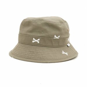 WTAPS BUCKET 02 HAT サイズ02 グレージュ 221HCDT-HT16 ダブルタップス クロスボーン バケットハット 帽子