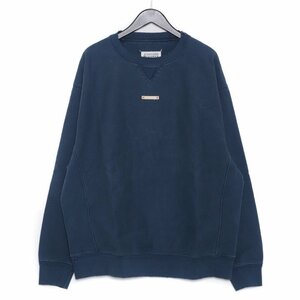 未使用 MAISON MARGIELA NAME TAG CREW SWEAT サイズ50 ネイビー S50GU0178 S25520 メゾンマルジェラ スウェットシャツ トレーナー