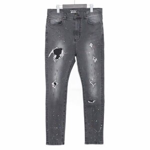 GLAMB Zack skinny denim pants サイズ1 ブラック GB0118/P12 グラム ザックスキニーデニムパンツ