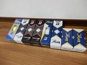 未使用　JGR×10球　ツアーB　TOUR B X×6球　TOUR B XS×３球　エクストラソフト×３球　2ダース－３球　合計２2球