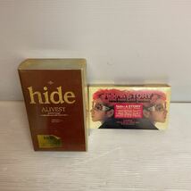 Ka2212 新品 未開封 VHS ビデオ hide A STORY 1998 hide Last Works hide ALIVEST 2本＋1本 計 3本セット_画像1