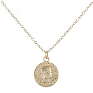 新品 18ｋゴールドＧＰ 45cm メンズレディース 上質 質感 高品質 大人気 coin necklace 17の画像1