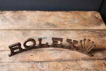 Rolex ロレックス サイン ビンテージ ディスプレイ プレート スイス製 販売店用　shop display vintage sign plate emblem swiss made_画像6