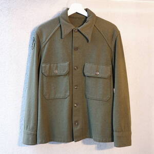 50s vintage U.S.ARMY OG-108 Wool Shirt ブランケットシャツ M-Lサイズ相当