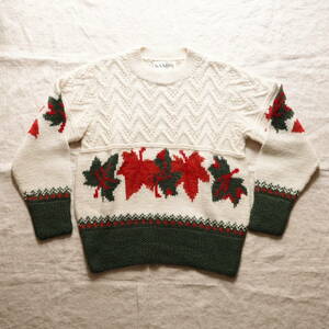 NANDO design knit 100% fine alpaca Sサイズ Hand knitted in Peru designed by Canada アルパカ ニット