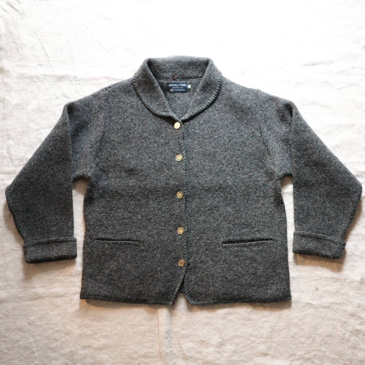 Ennoy BUTTON CARDIGAN 黒 Black L-