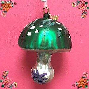 [nata Lee *rete] ornament green * mushroom green mushrooms. ornament Nathalie Lete Christmas France Paris 