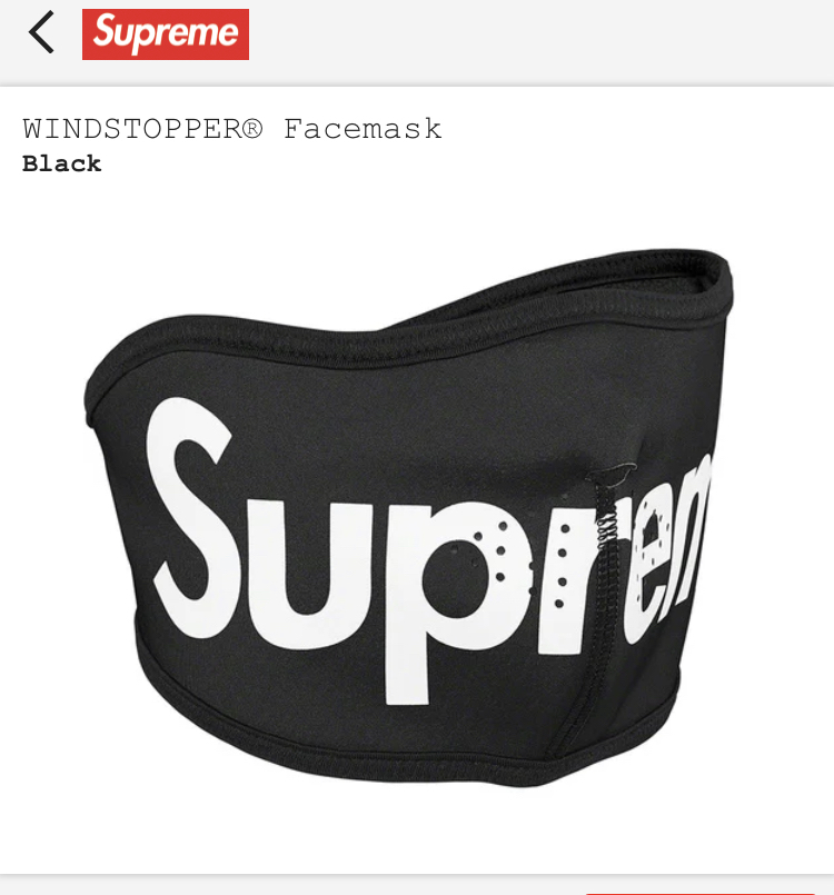 2023年最新】ヤフオク! -supreme neck gaiter blackの中古品・新品・未