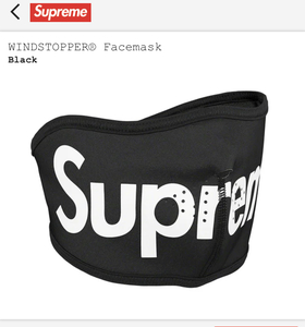 【新品正規】黒 / 22aw supreme WINDSTOPPER Facemask フェイスマスク BLACK シュプリーム 22fw neck warmer gaiter ネックウォーマー