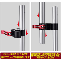 ヘラブナ パラソル ジョイント パラソルホルダー アダプター スタンド へらぶな へら台 竿 ホルダー 万力 固定 日除け アウトドア 角度調整_画像8