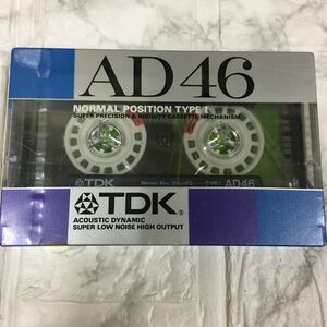 TDK カセットテープ ノーマルポジション ラージハーフ AD 46 年代物