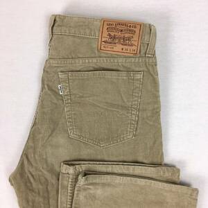 【90s】Levi's リーバイス 517-15 日本製 96年 コーデュロイ W34 L34 ブーツカット パンツ 白タブ ベージュ