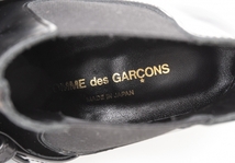 コムデギャルソンCOMME des GARCONS リングベルテッドデザインショートブーツ 黒23.5 【レディース】_画像10