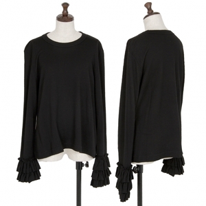  noire Kei ni flea yanoir kei ninomiya frill equipment ornament sleeve wool knitted black M [ lady's ]