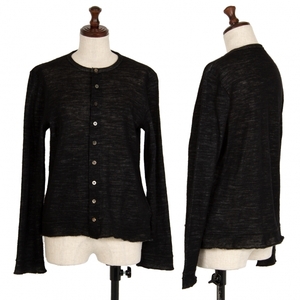  Junya Watanabe Comme des Garcons double faced knitted cardigan black M rank [ lady's ]